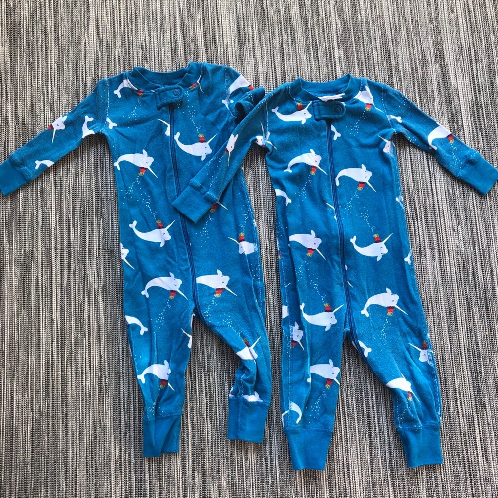 Hanna Anderson Narwhal Pajamas - Twin Set